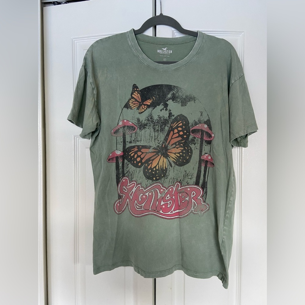 Hollister Sage Cotton Tee